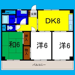 ヴィラアンソレイエ藍住の物件間取画像